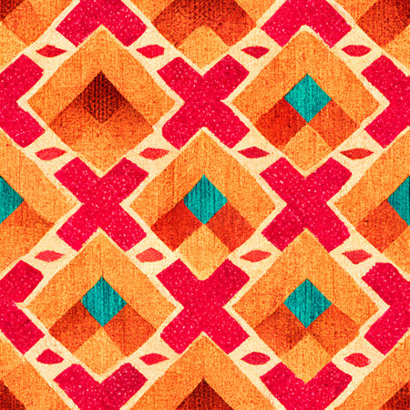 Seamless geometric pattern. Textile background. Textile rapport.の素材