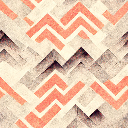 Seamless pattern with chevrons. Textured background.の素材