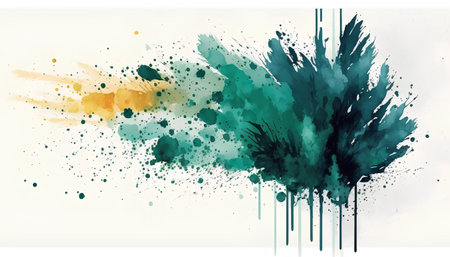 Abstract watercolor splashes background. Grunge vector illustration.の素材