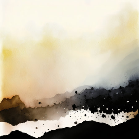 Abstract watercolor background. Digital art painting. Hand-drawn illustration.の素材