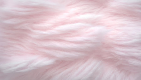 Pink fur as a background, texture. Close-up image.の素材