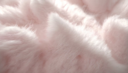 Pink fluffy fur as a background. Close-up, macro.の素材