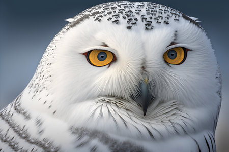 Snowy Owl (Bubo scandiacus) portraitの素材