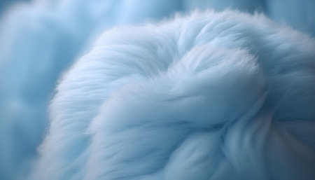 close up of blue fur texture as a background. soft focus.の素材