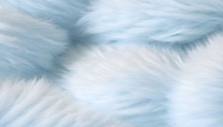Close-up of blue fluffy fur texture background. Macro shot.の素材