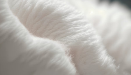 White fluffy cat fur as a background. Close-up. Macroの素材