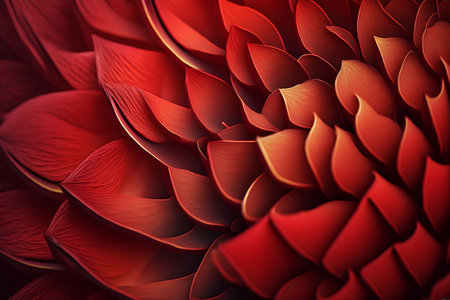 Abstract background of red flower petals. 3d rendering, 3d illustration.の素材