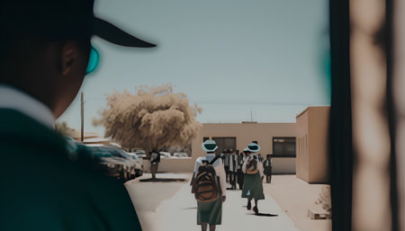 Blurred image of people walking in the street. Blurred backgroundの素材