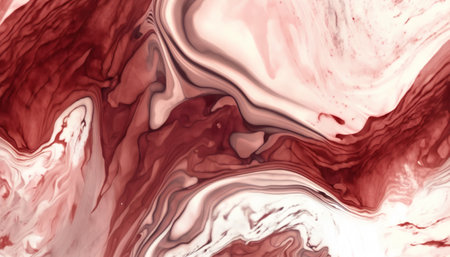 Abstract background of acrylic paint in red and white tones. Computer generated graphics.の素材
