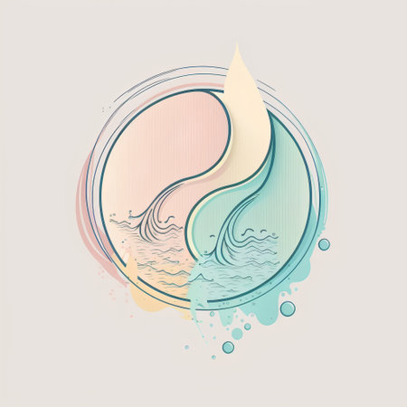 Abstract water background with waves and drops. Vector illustration. Eps10の素材