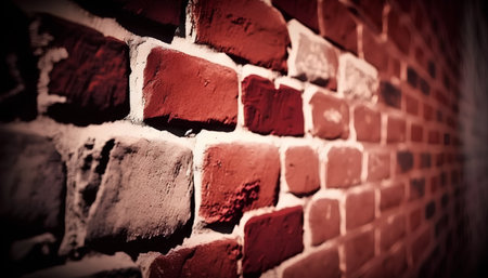 Background of brick wall texture. Vintage style toned picture. Toned.の素材
