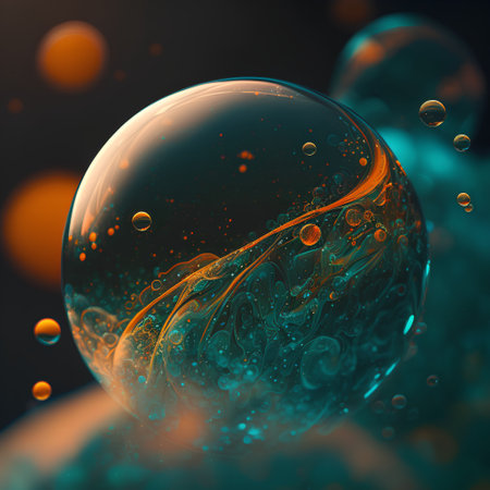 3D surreal illustration. Sacred geometry. Mysterious psychedelic relaxation pattern. Fractal abstract texture. Digital artwork graphic astrology magicの素材