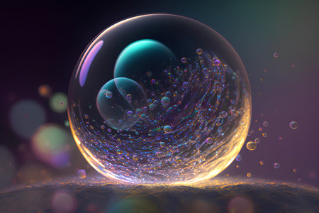 3d illustration of abstract fractal composition,digital art works.の素材