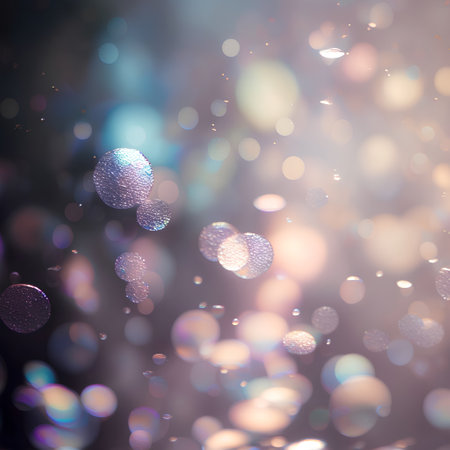 abstract background with bokeh defocused lights and stars.の素材
