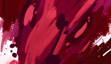 abstract pink watercolor background with strokes and splashes of paintの素材