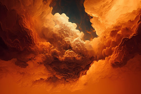 abstract background with smoke and fire effect, computer-generated imageの素材