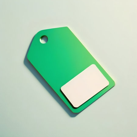 Price tag with space for your text on a green background, 3d renderの素材