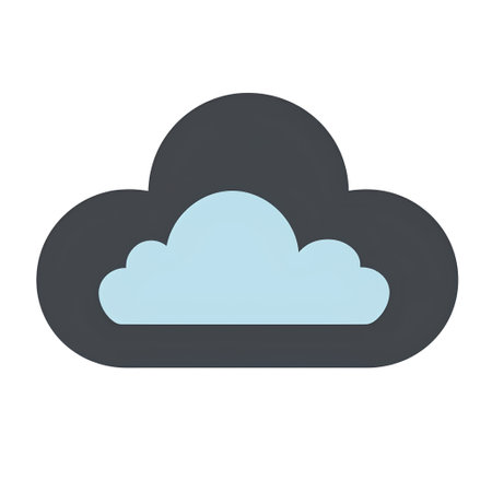 Cloud icon. Flat color design. Vector Illustration. EPS 10の素材