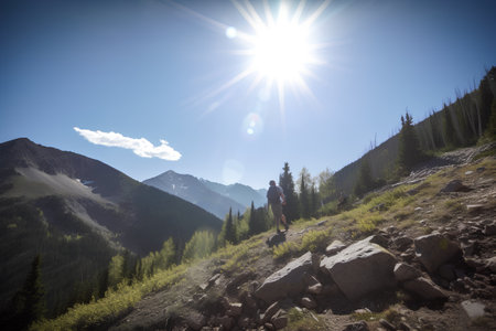 Hike to the top of Mount Rainier National Park in Washingtonの素材