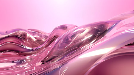 abstract pink background with smooth lines and waves. 3d renderingの素材