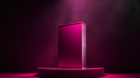 Abstract scene podium mockup. Award ceremony concept. 3d renderの素材
