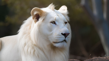 White lion (Panthera leo krugeri)の素材