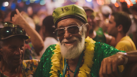 Crowds of people at the annual gay parade in Barcelona, Spain.の素材