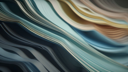 Abstract background made of curled sheets of paper, shallow depth of fieldの素材