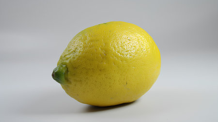 Lemon on a white background. Close up. Isolated.の素材