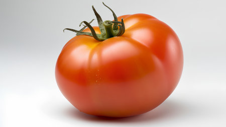 tomato on a white background, isolate, close-up.の素材