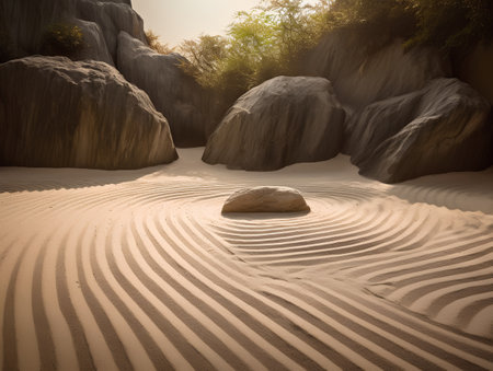 sand and rock in the desert of koh samui thailandの素材