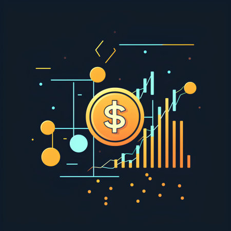 Flat design modern vector illustration concept of cryptocurrency and digital money.の素材