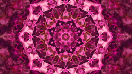 Abstract kaleidoscope background. Beautiful multicolor kaleidoscope texture. Unique kaleidoscope design.の素材