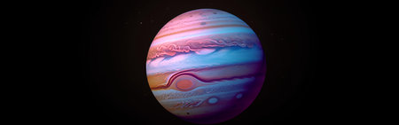 Planets of the solar system. Solar system. Uranus.の素材
