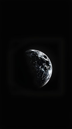 Planet Earth on a black background. Elements of this image furnished by NASAの素材