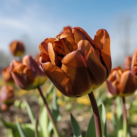 Tulip. Beautiful bouquet of tulips. colorful tulips. tulips in spring,colourful tulipの素材