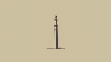 Tower of the Maiden's Tower in Istanbul, Turkey. Vector illustrationの素材