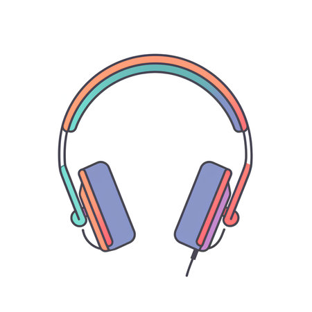 Headphones icon. Headset vector icon. Headset vector iconの素材