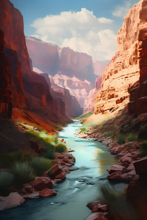 Beautiful landscape of the Grand Canyon in Arizona, United States.の素材