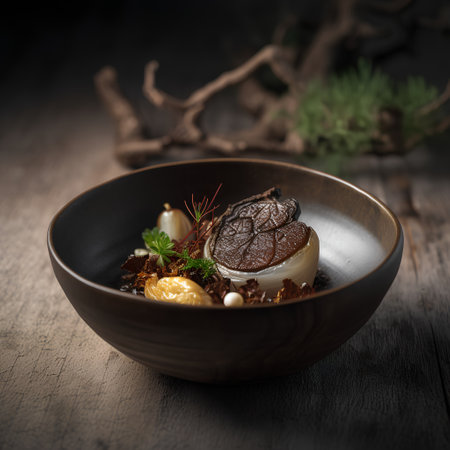 Japanese Dessert - Roast Beef with Nuts and Garlicの素材