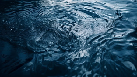 Water surface with ripples, close-up. Nature background.の素材