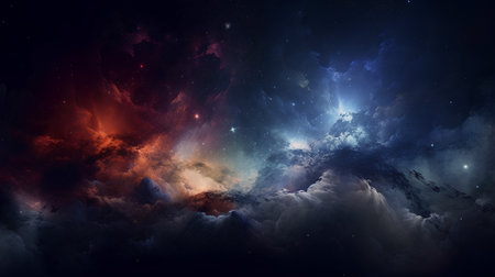 Abstract fractal illustration for creative design looks like galaxies in deep spaceの素材
