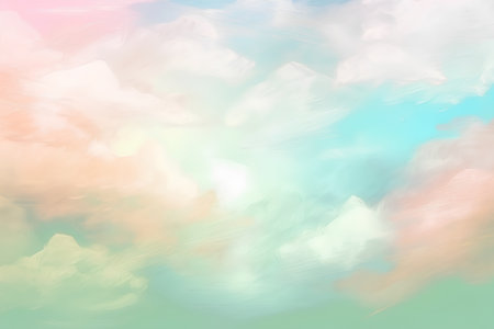 Soft cloudy is gradient pastel,Abstract sky background in sweet colorの素材