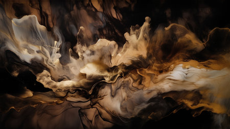 abstract watercolor background in brown and black colors. digitally generated imageの素材