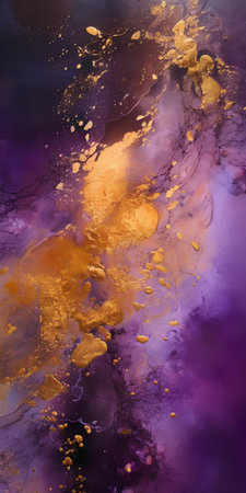 Abstract watercolor background with spots and stains. Computer collage.の素材