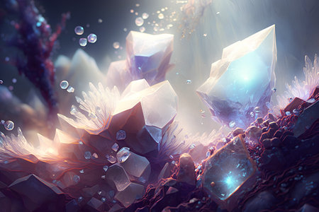 3D surreal illustration. Sacred geometry. Mysterious psychedelic relaxation pattern. Fractal abstract texture. Digital artwork graphic astrology magicの素材