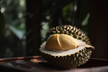 Durian is a king of fruit in Thailand. Durian is a king of fruits.の素材