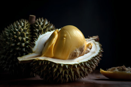 Durian, King of Fruits, Durian is a tropical fruit in Thailand.の素材