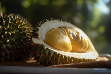 Durian is a king of fruit. Durian is a king of fruits.の素材