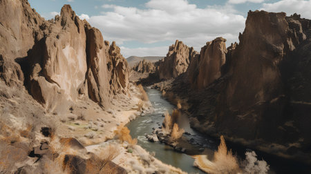 Canyon in the mountains of the Altai Republic. Toned.の素材